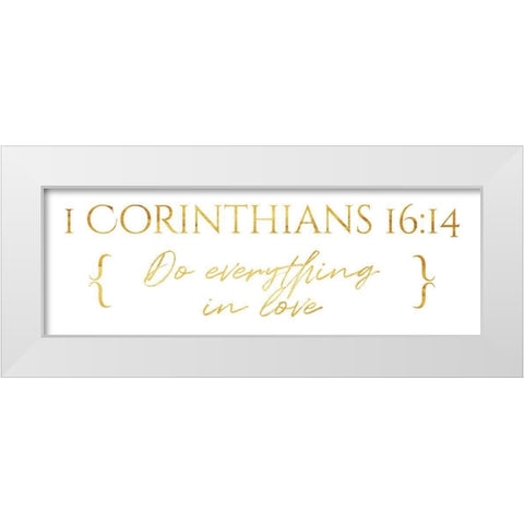 Do Everything White Modern Wood Framed Art Print by Villa, Milli