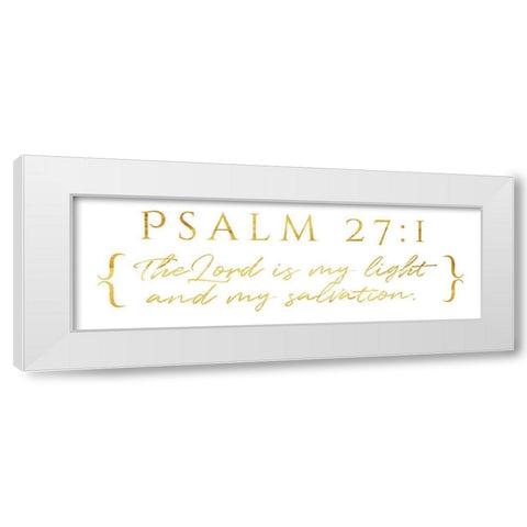 Lord Is My Light White Modern Wood Framed Art Print by Villa, Milli