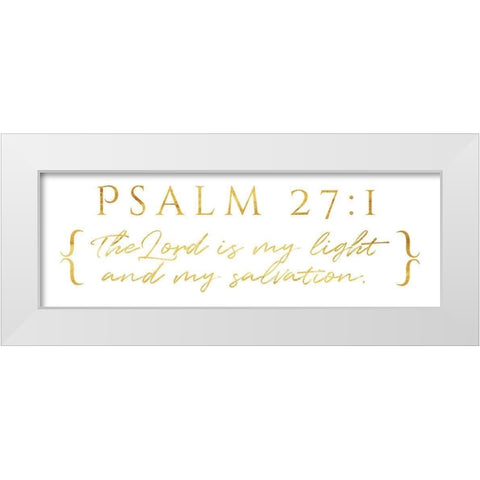 Lord Is My Light White Modern Wood Framed Art Print by Villa, Milli