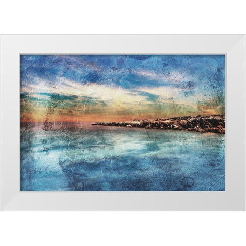 View of the Coast White Modern Wood Framed Art Print by Villa, Mlli