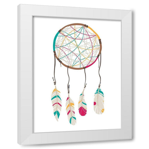 Catch The Dreams White Modern Wood Framed Art Print by Villa, Mlli