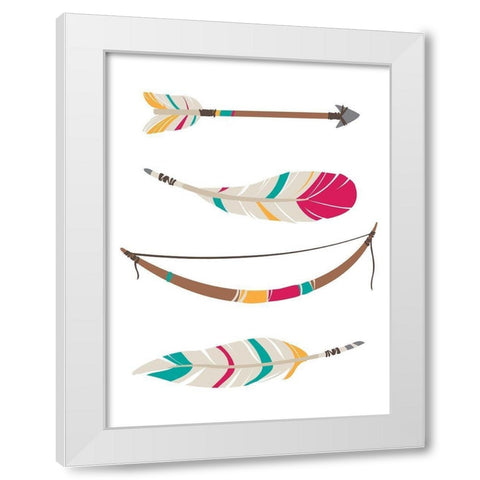 Catch It White Modern Wood Framed Art Print by Villa, Mlli