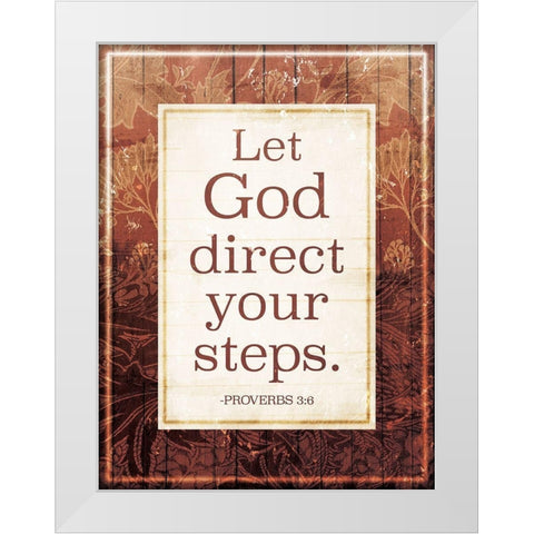 God Direct White Modern Wood Framed Art Print by Villa, Mlli