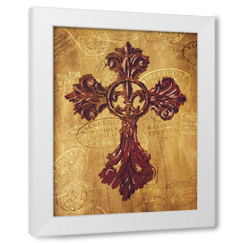 Blessing Travel White Modern Wood Framed Art Print by Villa, Mlli