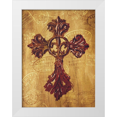 Blessing Travel White Modern Wood Framed Art Print by Villa, Mlli