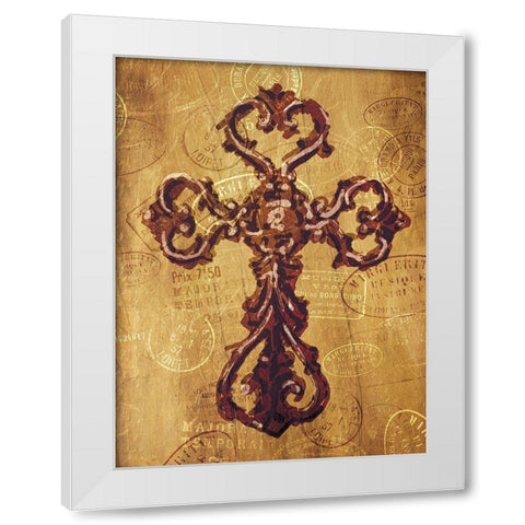 Blessing Travels Again White Modern Wood Framed Art Print by Villa, Mlli