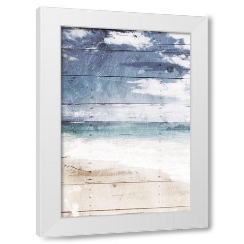 Coastal Chill White Modern Wood Framed Art Print by Villa, Mlli