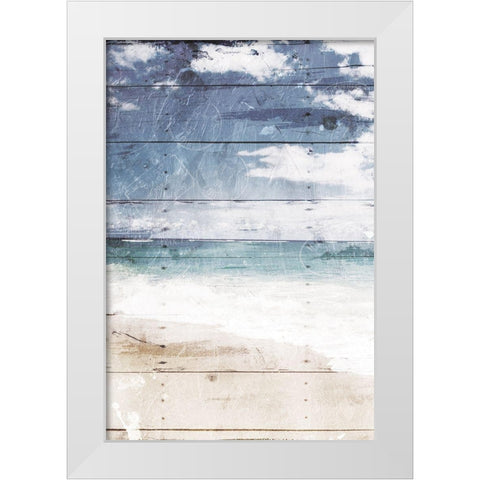 Coastal Chill White Modern Wood Framed Art Print by Villa, Mlli