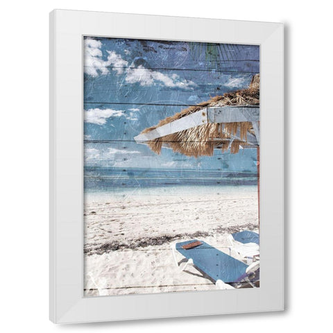 Coastal Chill Mate White Modern Wood Framed Art Print by Villa, Mlli