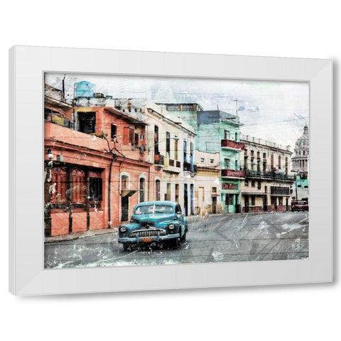 Havanagram White Modern Wood Framed Art Print by Villa, Milli