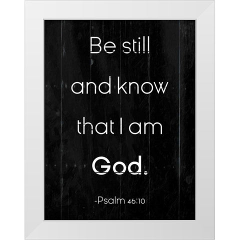 Be Still White Modern Wood Framed Art Print by Villa, Milli