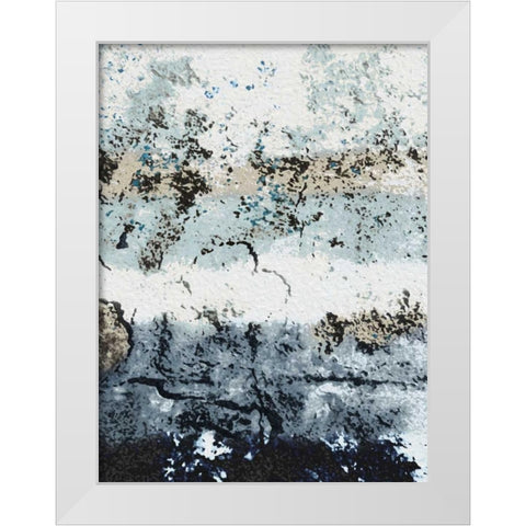 Blue And White Modern Wood Framed Art Print by Villa, Milli