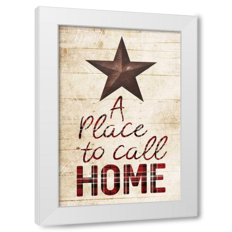 Star Home White Modern Wood Framed Art Print by Villa, Milli