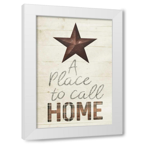 Star Home Mute White Modern Wood Framed Art Print by Villa, Milli