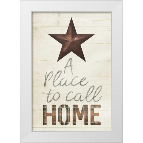 Star Home Mute White Modern Wood Framed Art Print by Villa, Milli