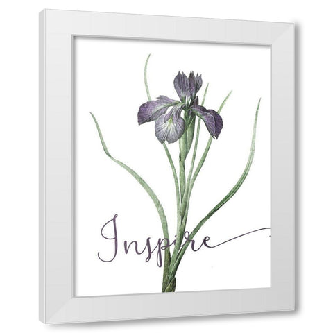 Inspire White Modern Wood Framed Art Print by Villa, Mlli