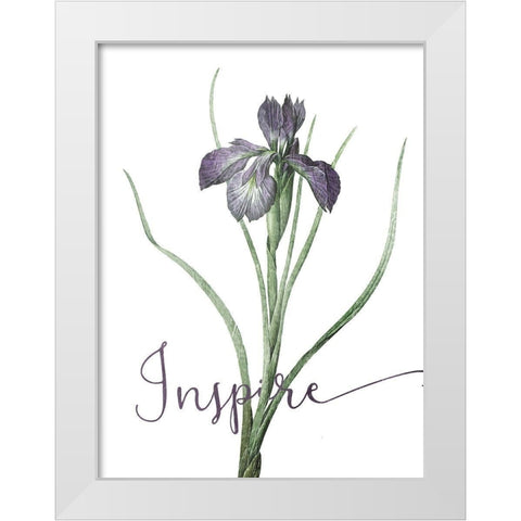 Inspire White Modern Wood Framed Art Print by Villa, Mlli