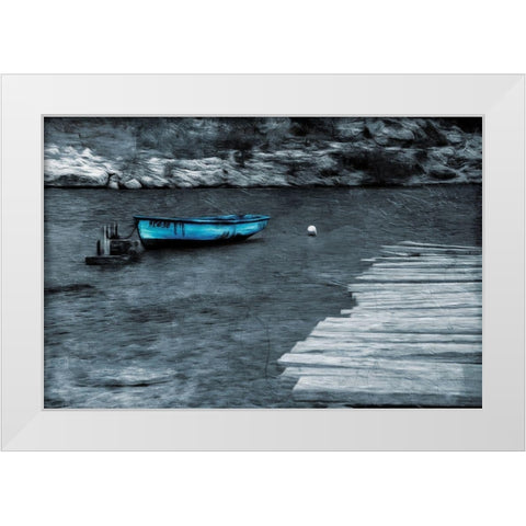 Rest At Sea White Modern Wood Framed Art Print by Villa, Mlli
