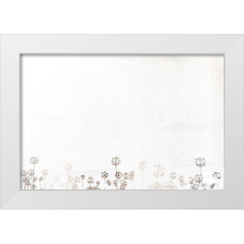 Palms To Palms White Modern Wood Framed Art Print by Villa, Mlli