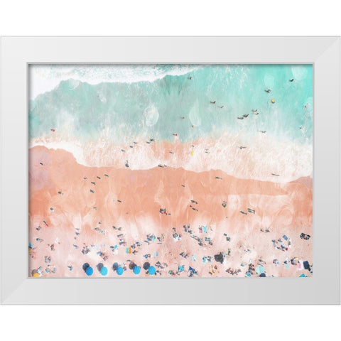 Bright Beaching Out  White Modern Wood Framed Art Print by Villa, Mlli