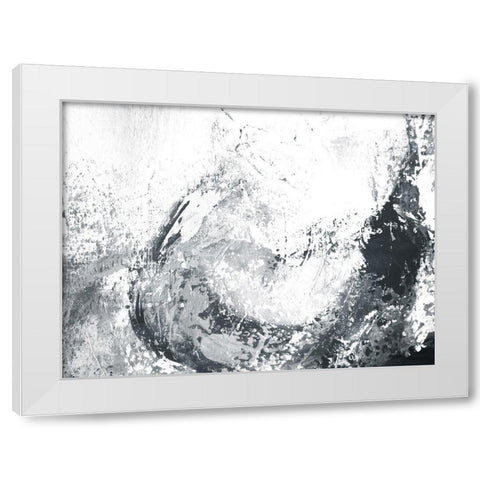 Make Waves White Modern Wood Framed Art Print by Villa, Mlli