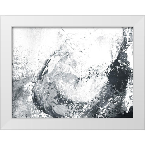 Make Waves White Modern Wood Framed Art Print by Villa, Mlli