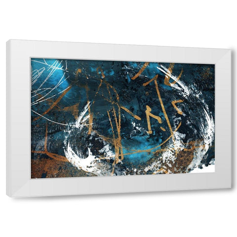 Splash White Modern Wood Framed Art Print by Villa, Milli