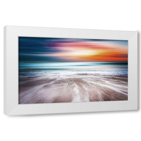 Look Out To Sea White Modern Wood Framed Art Print by Villa, Mlli
