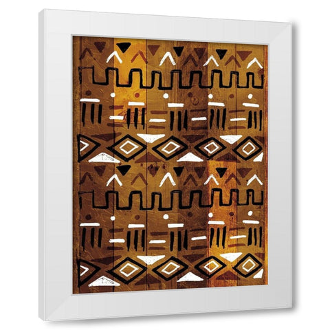Wood Tribe White Modern Wood Framed Art Print by Villa, Mlli