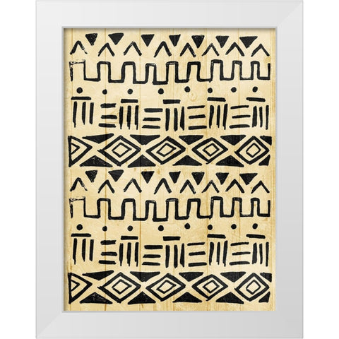 Tribe Light White Modern Wood Framed Art Print by Villa, Mlli