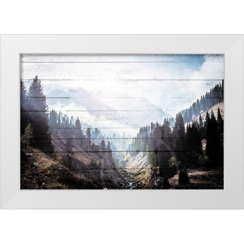 Bright Woods White Modern Wood Framed Art Print by Villa, Mlli