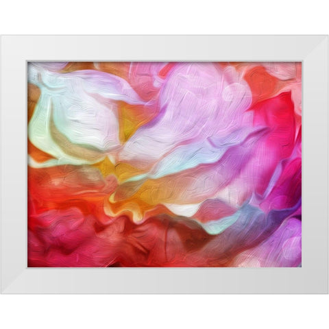 Colorful Blend Mate White Modern Wood Framed Art Print by Villa, Mlli