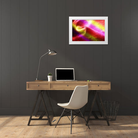 Color Swirl White Modern Wood Framed Art Print by Villa, Mlli