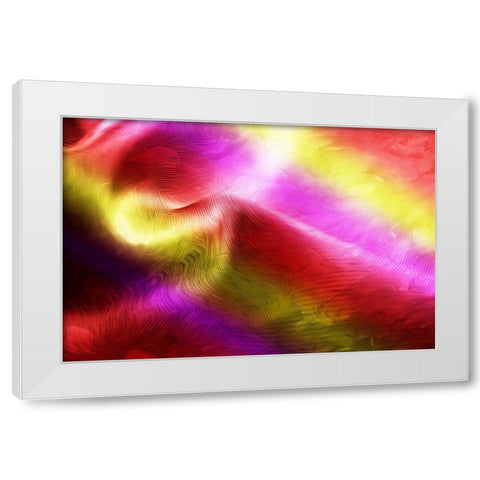 Color Swirl White Modern Wood Framed Art Print by Villa, Mlli