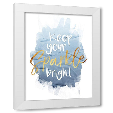 Sparkle White Modern Wood Framed Art Print by Villa, Mlli