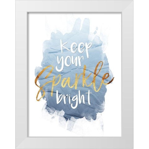 Sparkle White Modern Wood Framed Art Print by Villa, Mlli