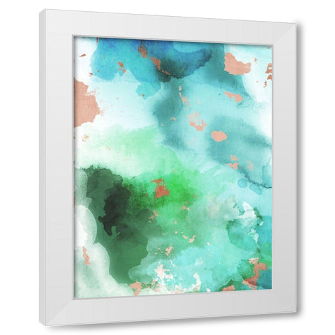 Abstract Watercolors White Modern Wood Framed Art Print by Villa, Mlli