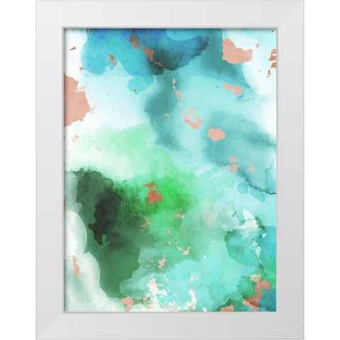 Abstract Watercolors White Modern Wood Framed Art Print by Villa, Mlli