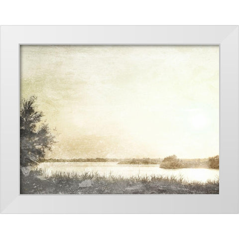 Soft Sun Set White Modern Wood Framed Art Print by Villa, Mlli