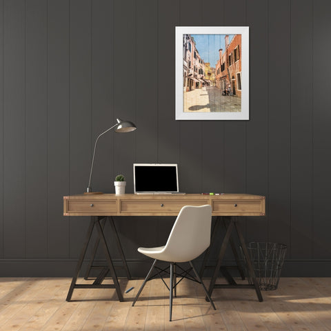 Lets Go This Way White Modern Wood Framed Art Print by Villa, Mlli