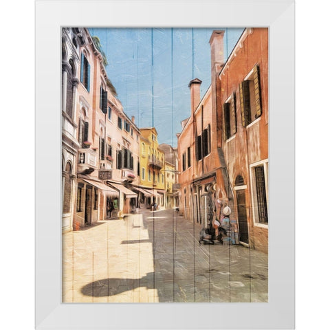 Lets Go This Way White Modern Wood Framed Art Print by Villa, Mlli