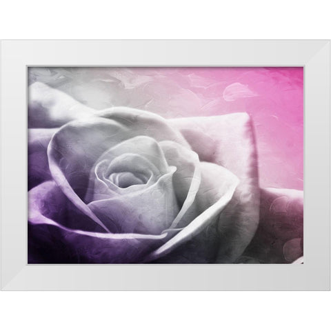 And Look At That Rose White Modern Wood Framed Art Print by Villa, Mlli