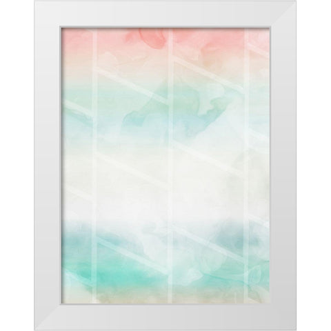 Cotton Candy Shapes White Modern Wood Framed Art Print by Villa, Mlli