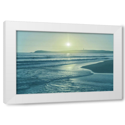 Soft Beach Sun White Modern Wood Framed Art Print by Villa, Mlli