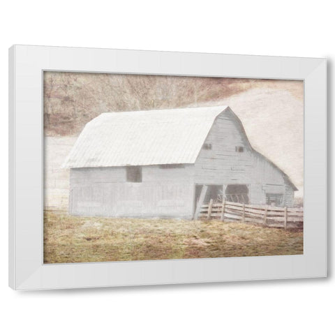 White Barn White Modern Wood Framed Art Print by Villa, Mlli