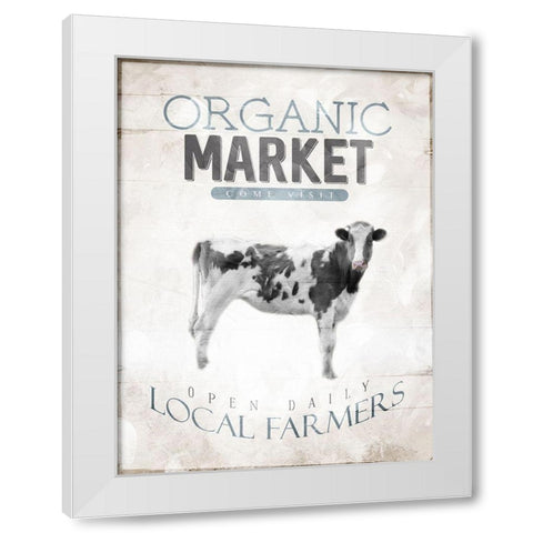 Organic Market White Modern Wood Framed Art Print by Villa, Mlli