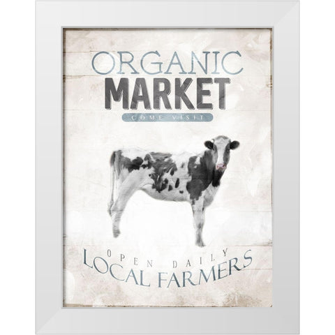 Organic Market White Modern Wood Framed Art Print by Villa, Mlli