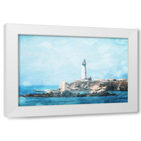 Light At Sea White Modern Wood Framed Art Print by Villa, Mlli