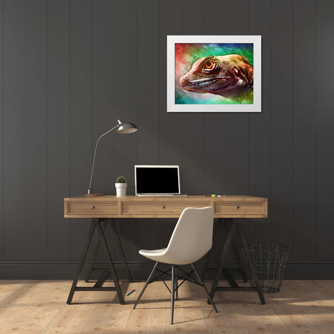 Bright Rep White Modern Wood Framed Art Print by Villa, Mlli