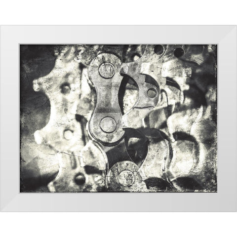 Industrial Close Up Mate White Modern Wood Framed Art Print by Villa, Mlli